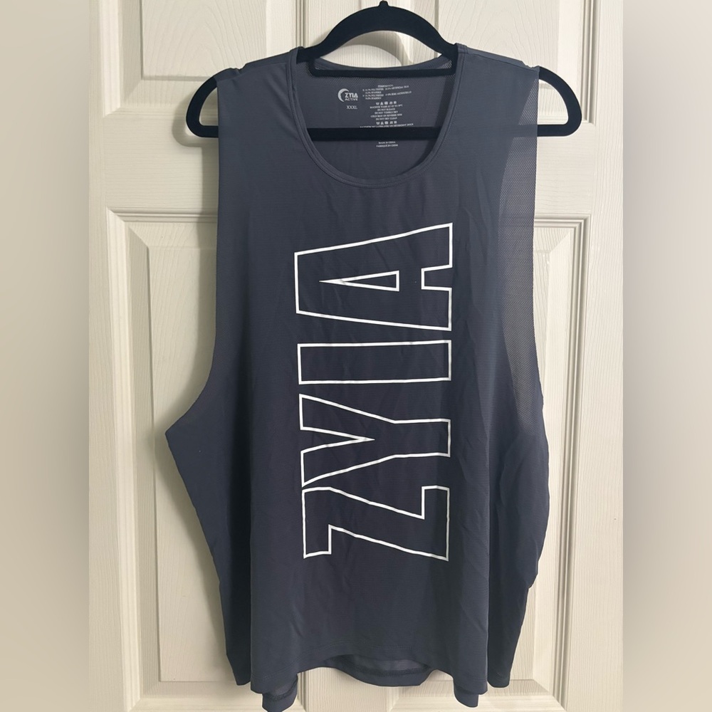 ZYIA Active Lightweight Charcoal Black Workout Active Yoga Gym Tee Shirt